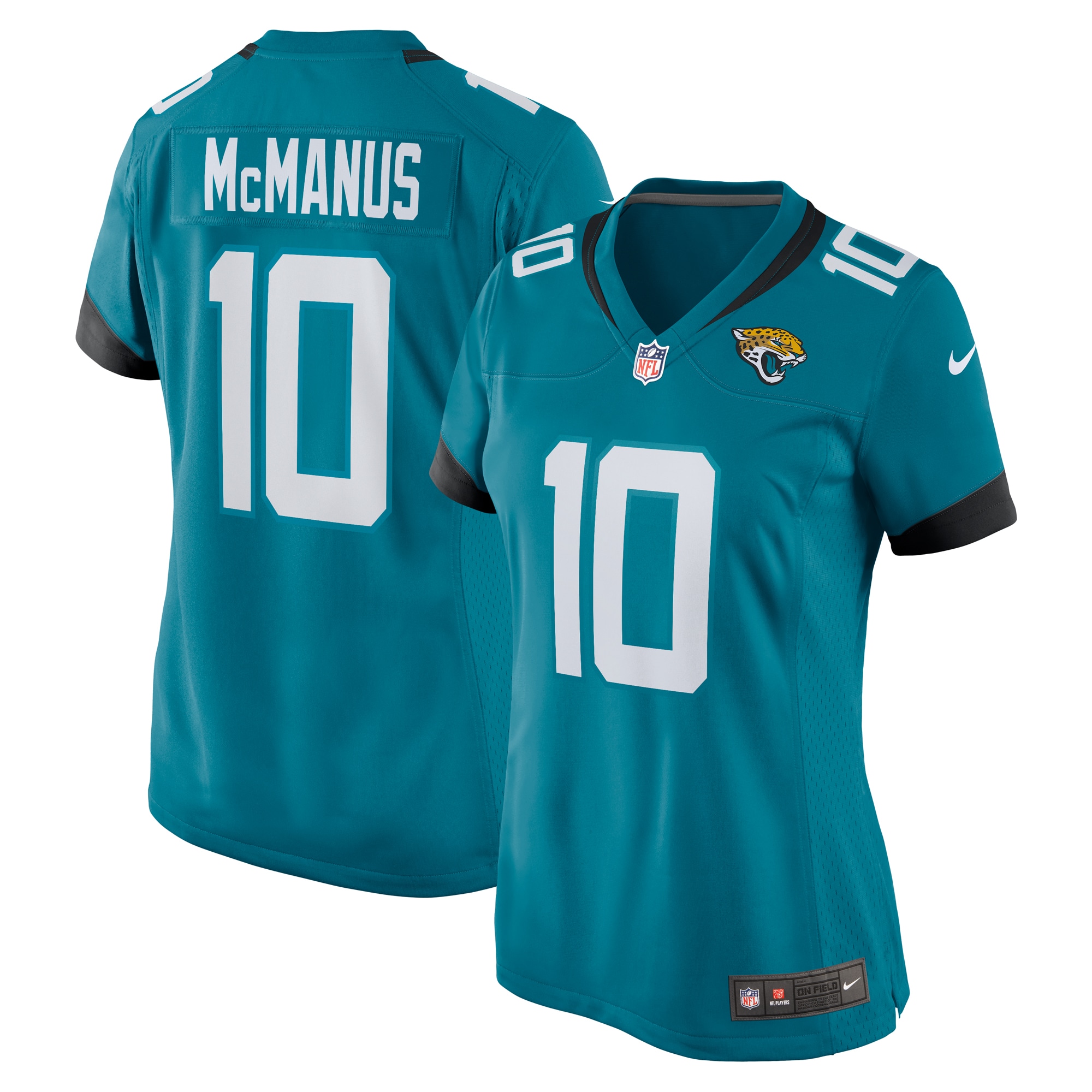 Women’s Jacksonville Jaguars Brandon McManus  Teal Team Game Jersey