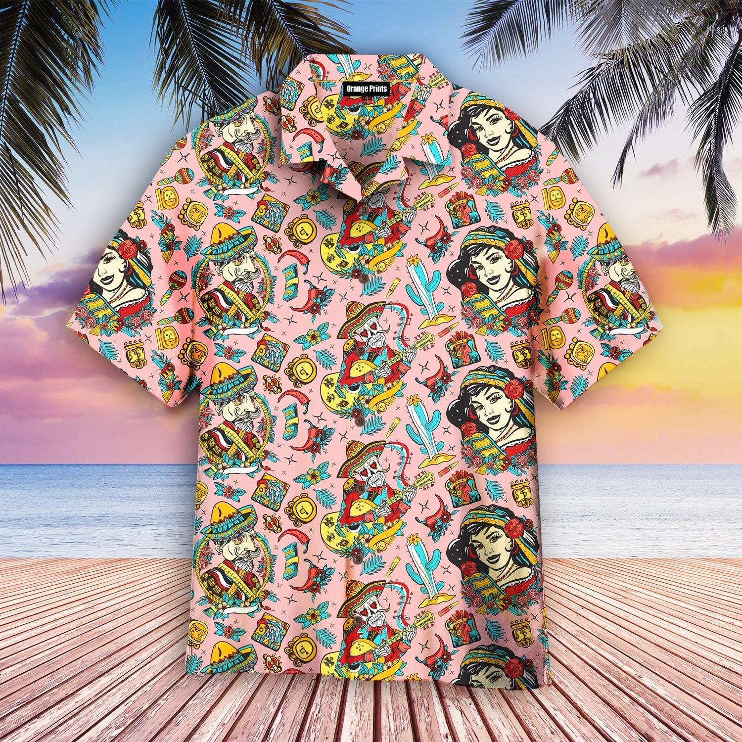 Traditional Mexico Day Of Dead Hawaii Shirt For Men Women Ha34047