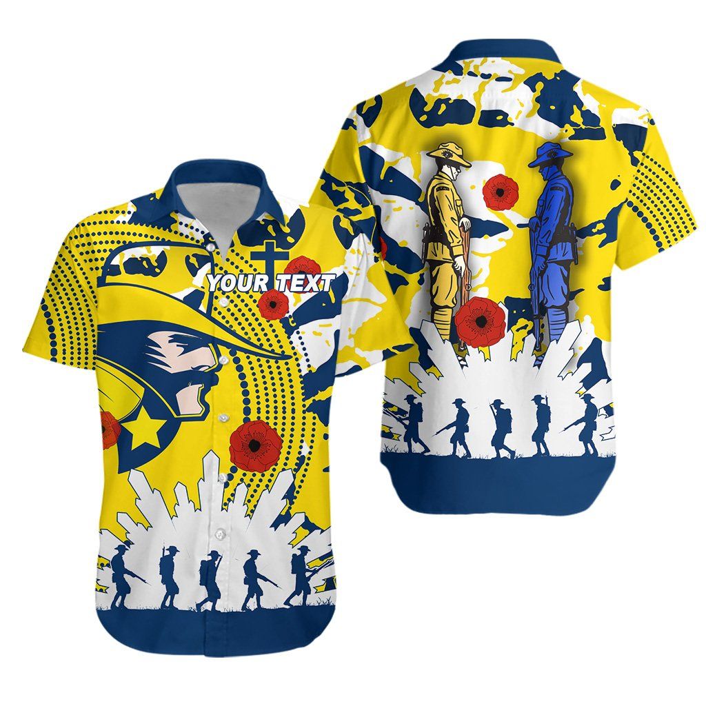 Cowboys Anzac Hawaiian Shirt Will Remember Forever K13