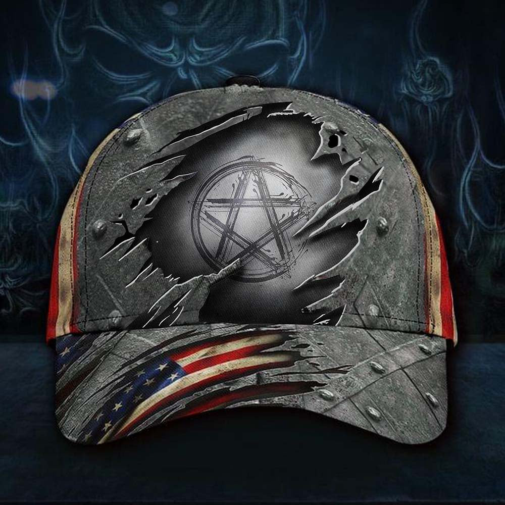 Witchcraft 3D Hat Print Logo Vintage American Flag Cap Cool Witchcraft Gift For Men