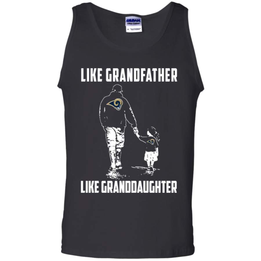 Great Los Angeles Rams Like GrandFather Like GrandDaughter t shirt Cotton Tank Top