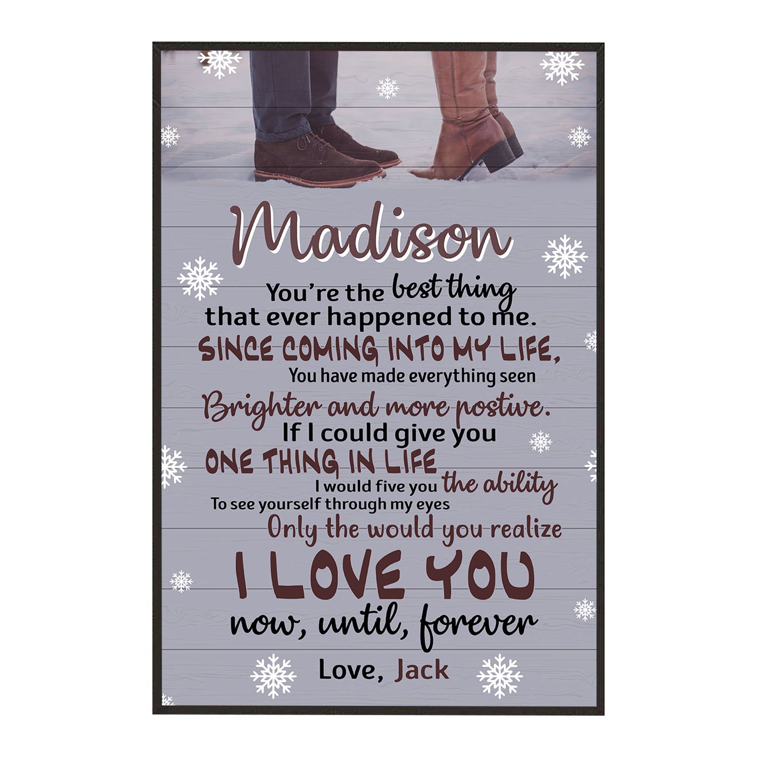 Custom Personalized Wall Art Poster Board Print Valentine Day Gift Ideas For Him Her Men Women Boyfriend Girlfriend Husband Wife Couple – You Are The Best Thing HT281244 – PersonalizedWitch