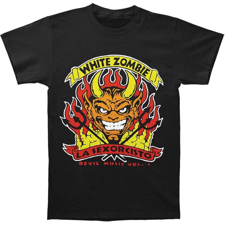 White Zombie Men’S Devil’S Music Men’S Cotton T-Shirt