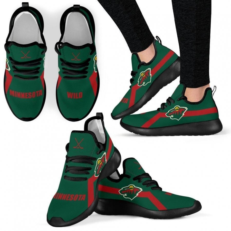 Minnesota Wild Mesh Knit Men Women Sneakers Shoes Birthday Christmas Gift