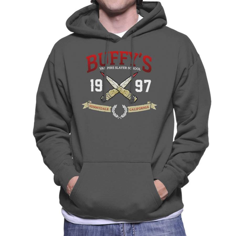 Buffys Vampire Slayer School Men’s Hooded Sweatshirt