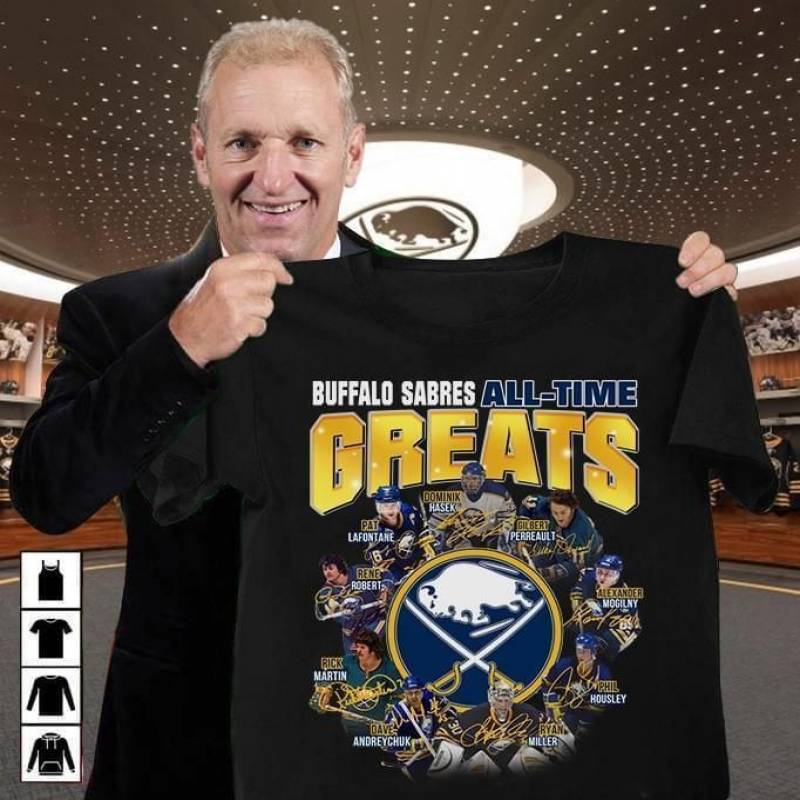 buffalo sabres all time greats signed t shirt