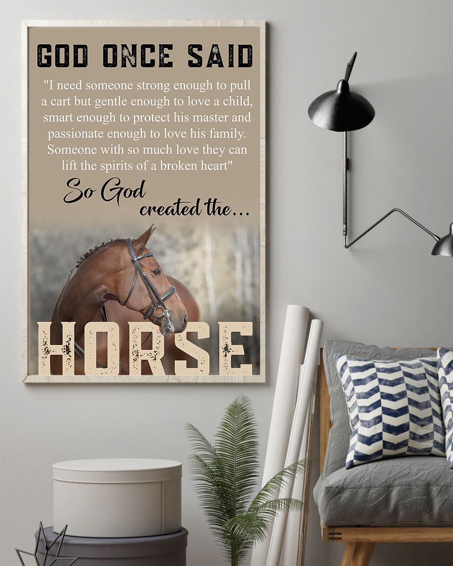 Horse God Once Said Vertical Poster - Poster Art Design