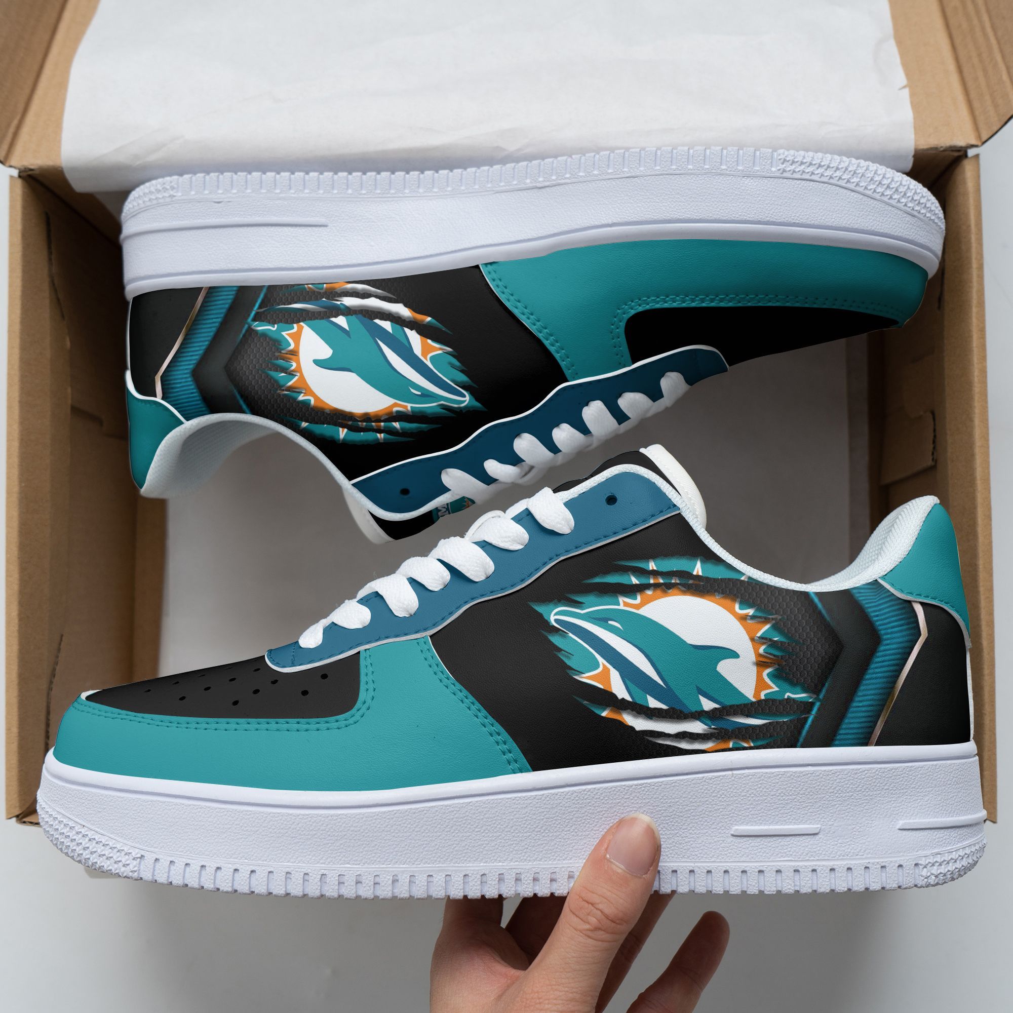 Miami Dolphins Af1 Shoes 231