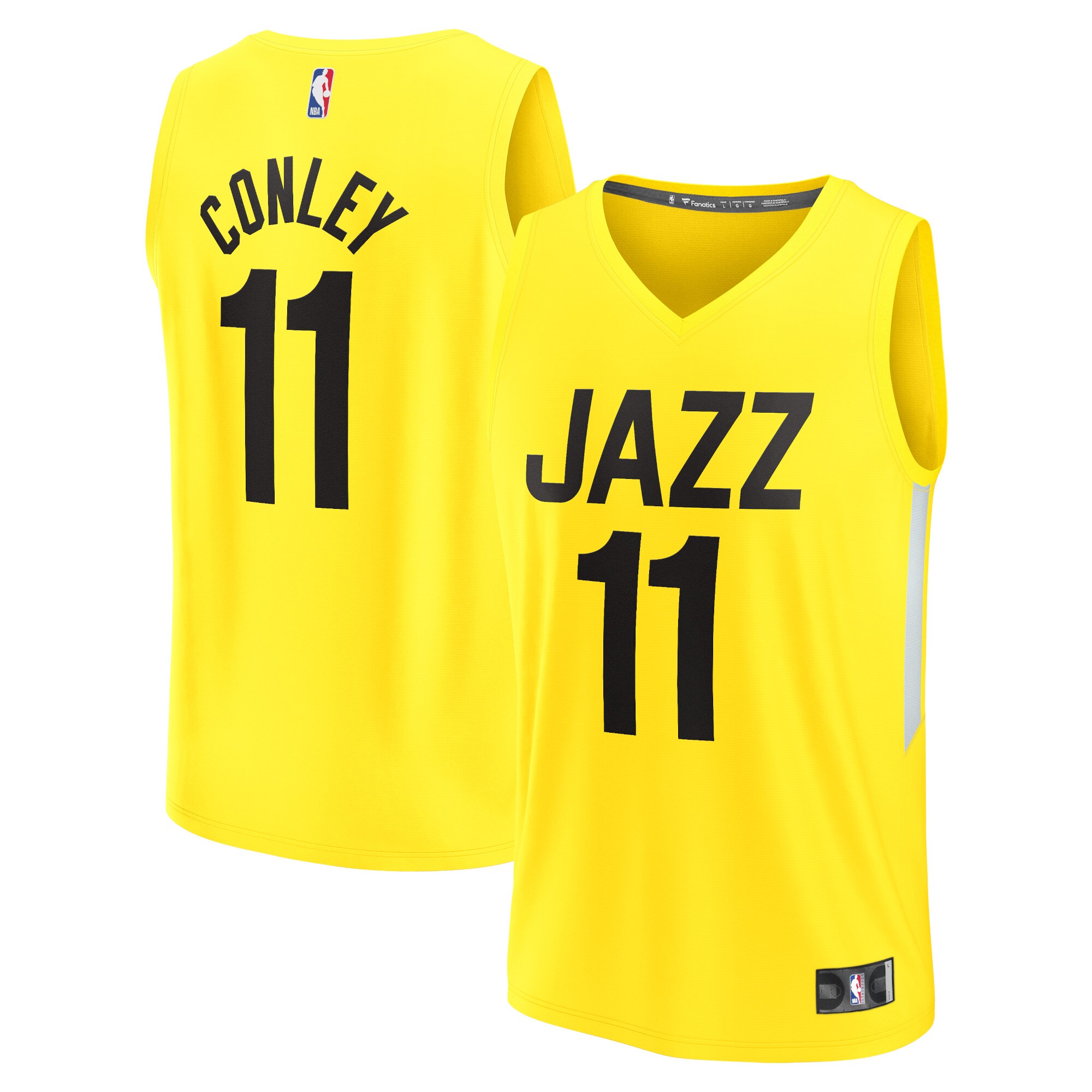 Mike Conley Utah Jazz Fast Break Jersey – Icon Edition – Yellow