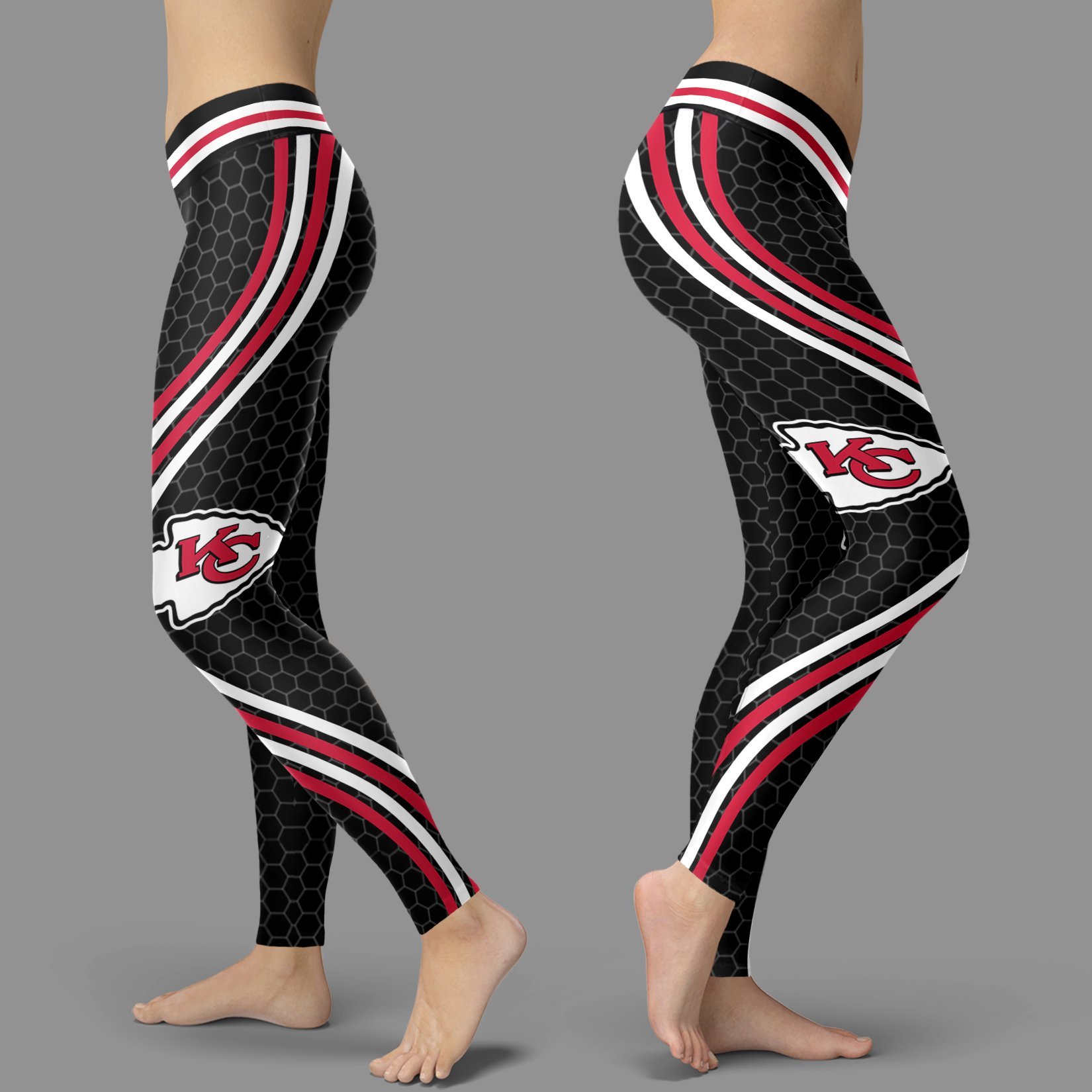 Black Curve Kansas City Chiefs Leggings