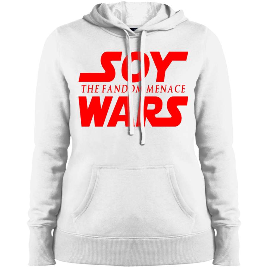 AGR Soy Wars The Fandom Menace Ladies’ Pullover Hooded Sweatshirt