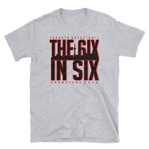 The 6Ix In Six All Black And Red Toronto Champions 2019 Short Sleeve Shirt The North Shirt