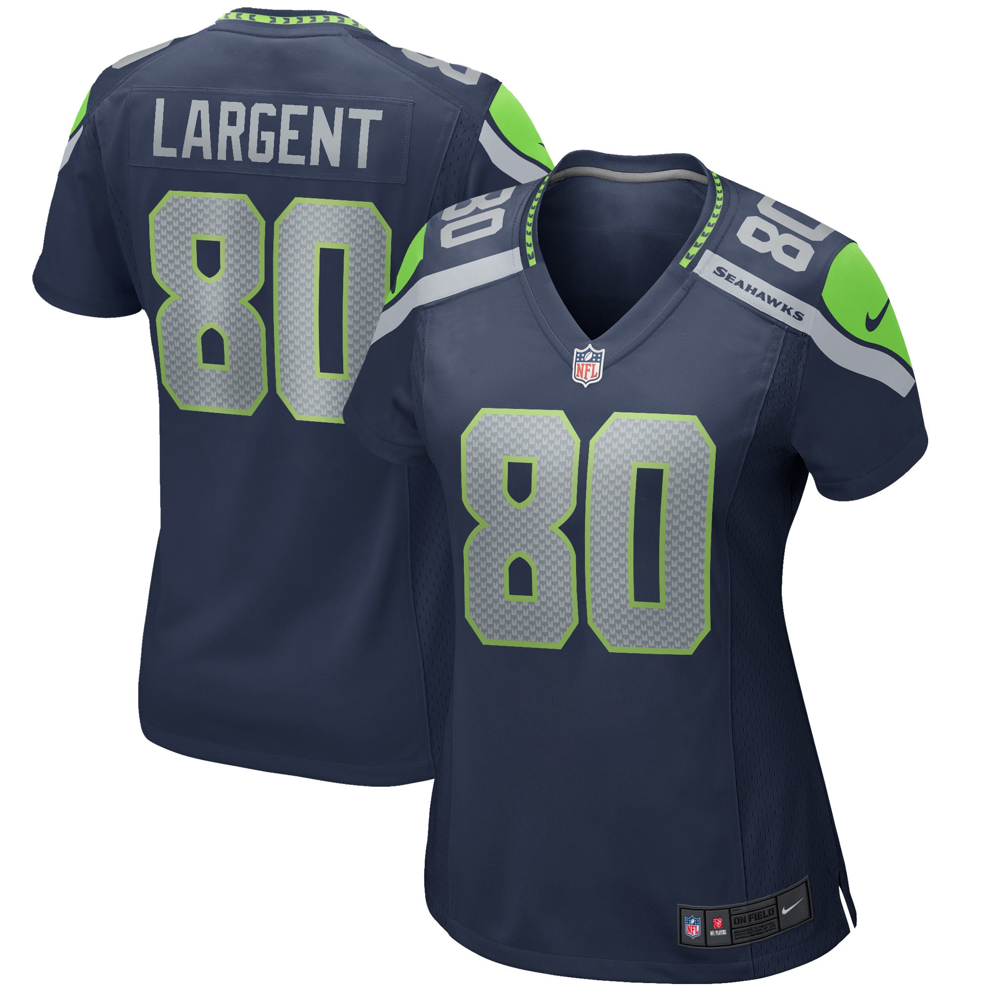 Steve Largent Seattle Seahawks Women's Game Retired Player Jersey – College Navy