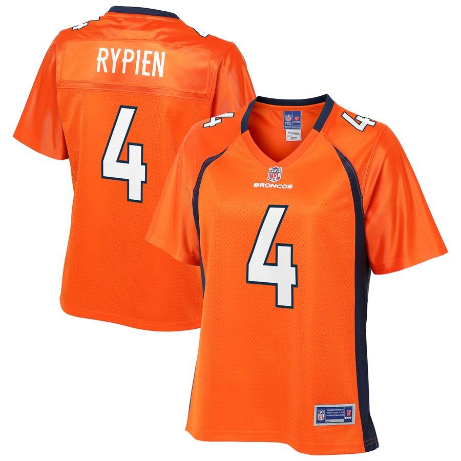 Brett Rypien Denver Broncos NFL Pro Line Womens Team Player Jersey – Orange