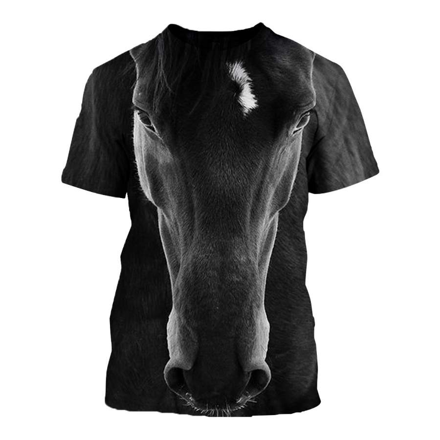 3D All Over Printed Horse T Shirt Hoodie 1812021