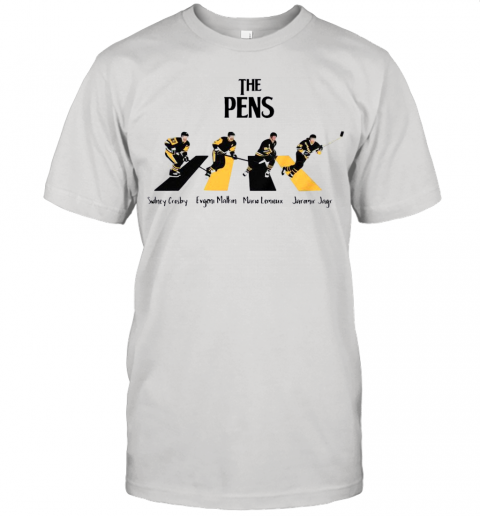 The Pittsburgh Penguins Sidney Crosby Evgeni Malkin Abbey Road Unisex Jersey Tee