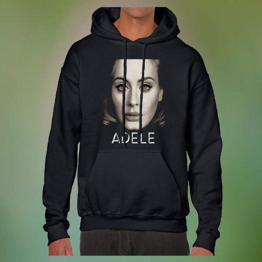 Adele Live Concert Tour New Black Men’s Adult Pullover Hooded Sweatshirt