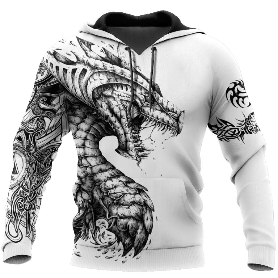 Tattoo and Dungeon Dragon Hoodie T Shirt For Men and Women HAC250502-NM