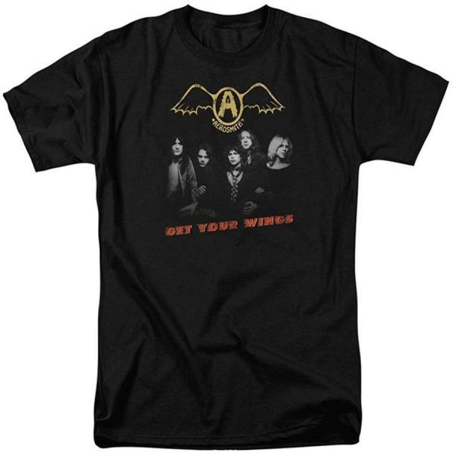 Aerosmith Rock Band Get Your Wings Adult T-Shirt Tee