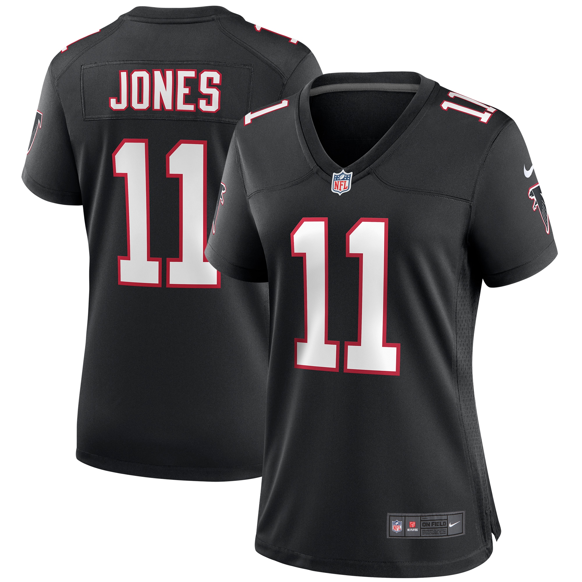 Women’s Atlanta Falcons Julio Jones Black Throwback Game Jersey