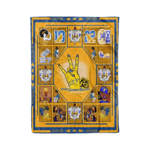 Sigma Gamma Rho Girl Fleece Blanket