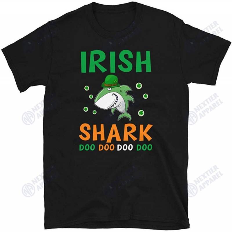 St Patricks Day Kids Toddler Women Men Irish Shark Unisex T-shirt