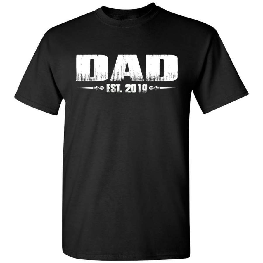 Dad EST. 2019 New Dad T-Shirts