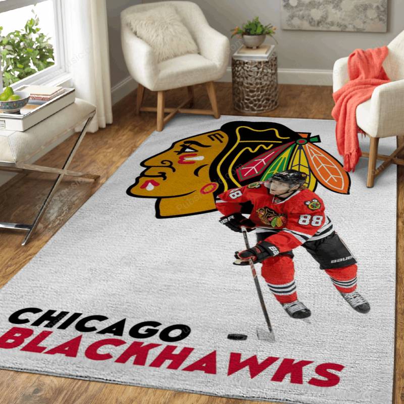 Chicago Blackhawks Vintage – Retro Sports Area Rug Carpet