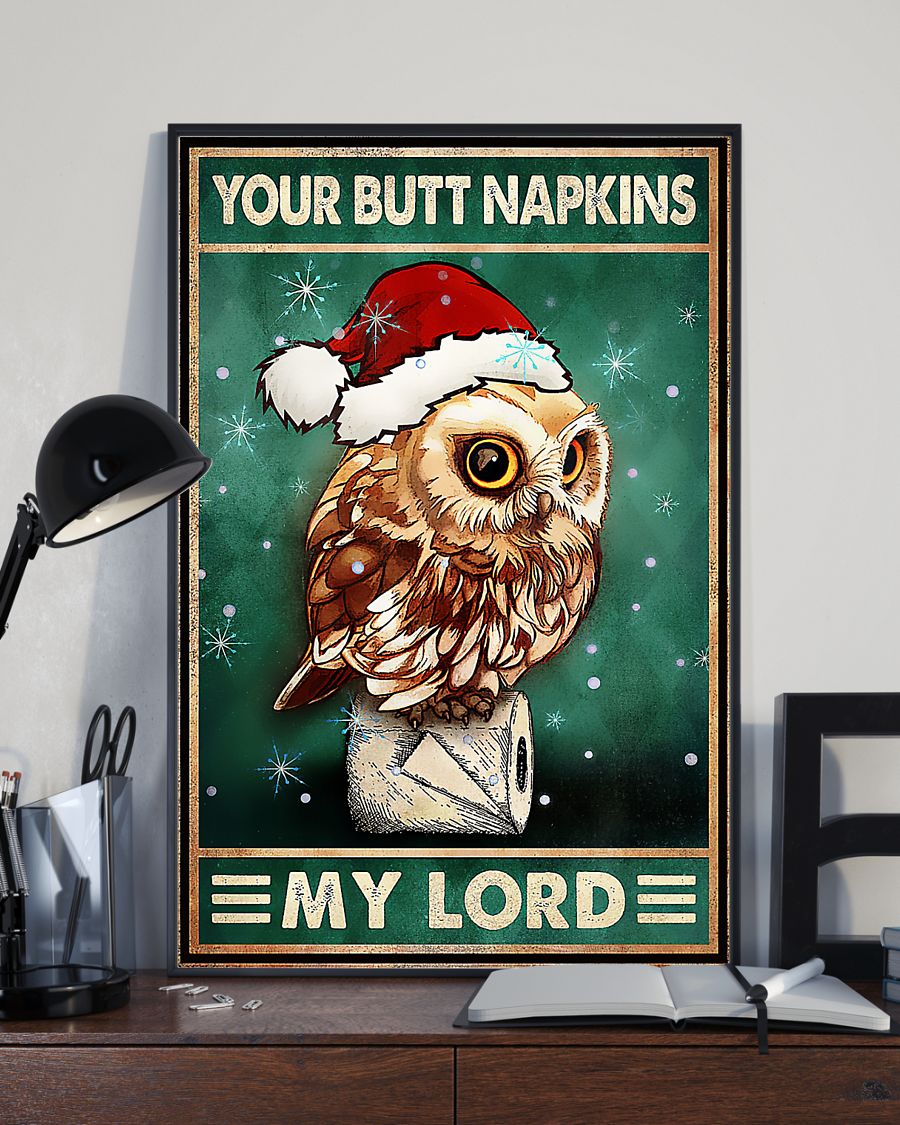 Owl – Your Butt Napkins My Lord Vertical Canvas And Poster | Wall Decor Visual Art