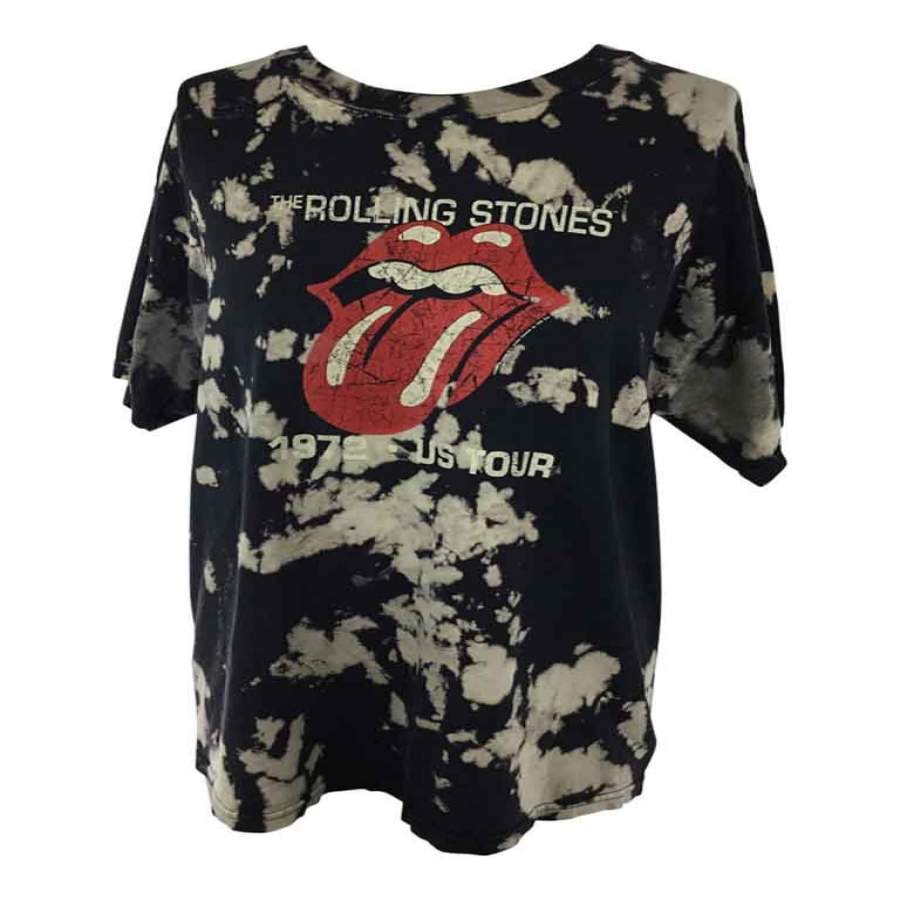 Vintage Rolling Stones Bleach Splatter Band Tee T1008