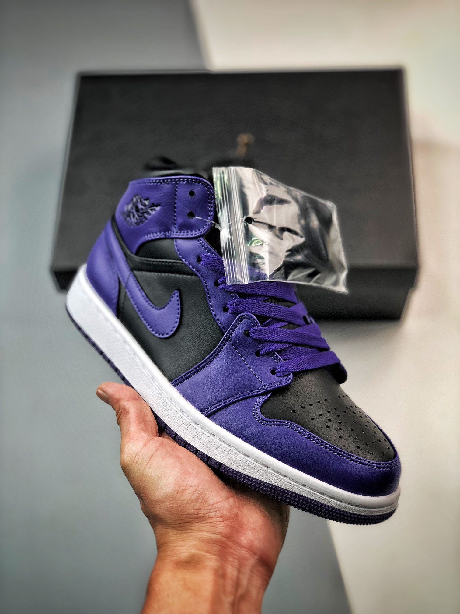 JD 1 Mid BlackPurple BQ6472-051 5341683