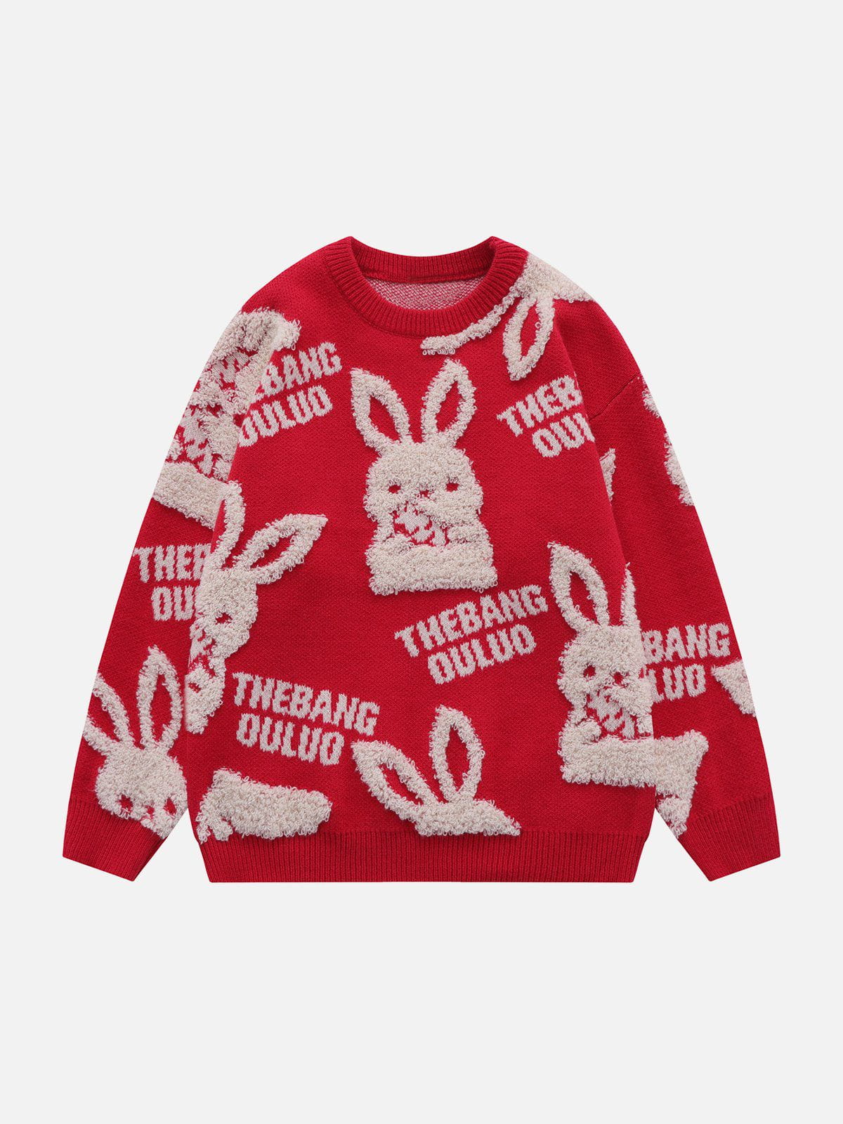 Talishko™ – Rabbit Letter Embroidery Sweater