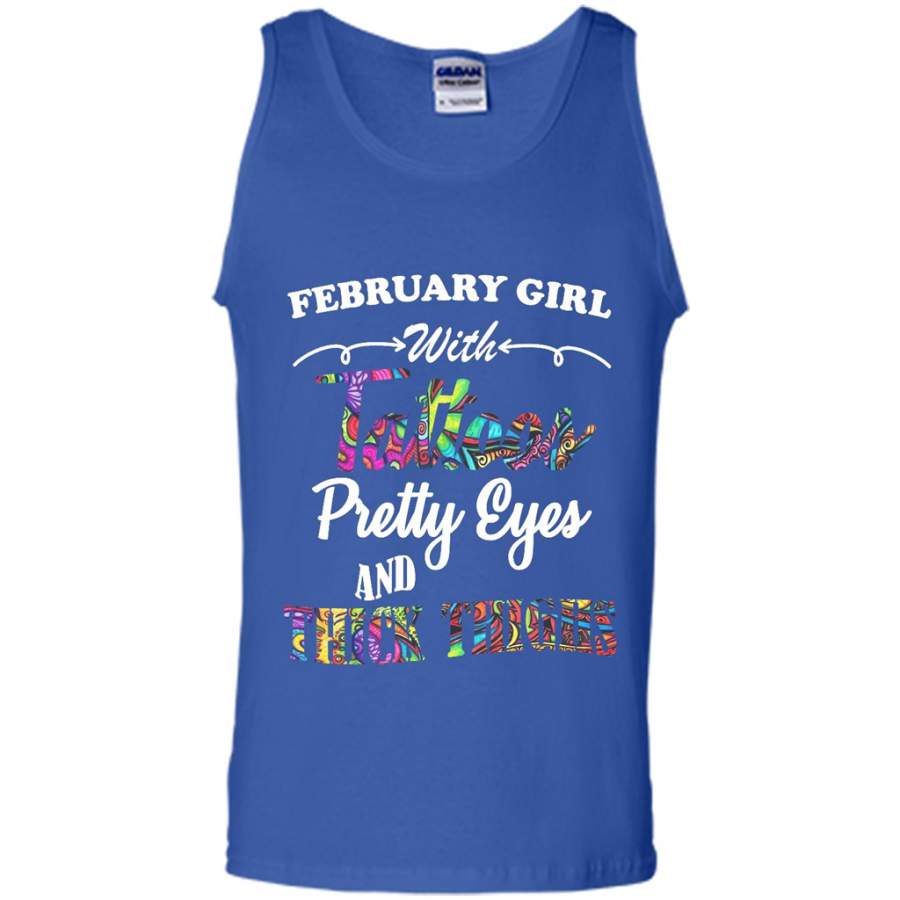 February Girl With Tattoos Pretty Eyes And Thick Thighs - Canvas Unisex ...