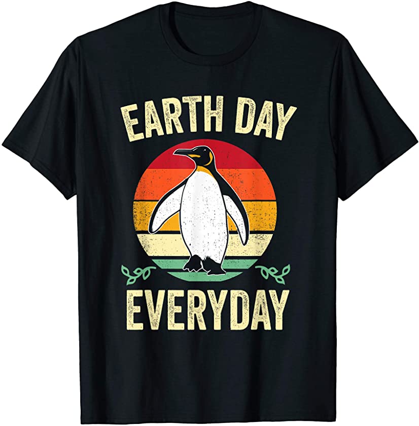 Earth Day 2020 50th Anniversary Penguin Lover Girls Gift T-Shirt