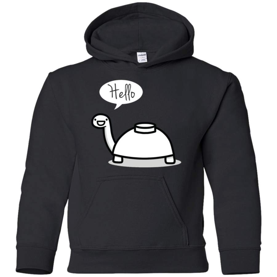 AGR Mine turtle stops by to say hello Youth Pullover Hoodie