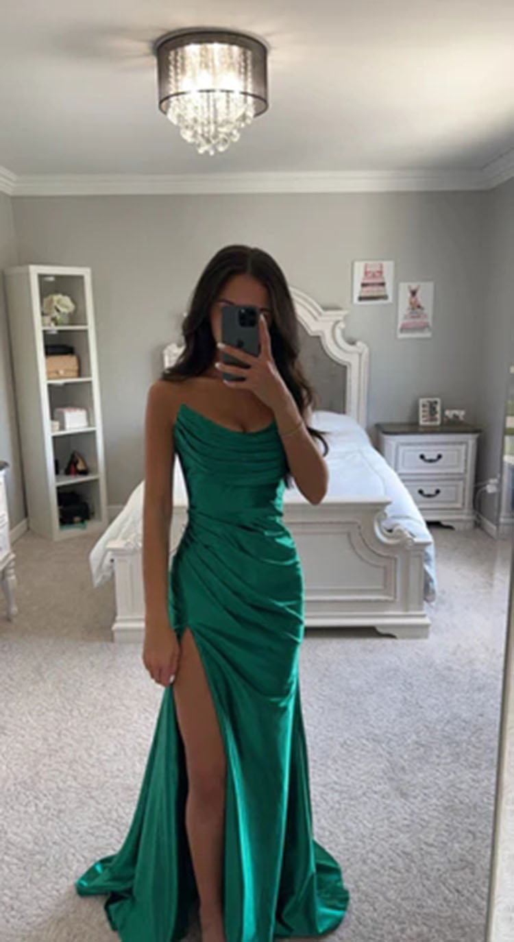 Summer Women’s Prom Dress Line Neck Sling Sleeveless Solid Dress Sexy Backless Body Slit Red Satin Dresses alx