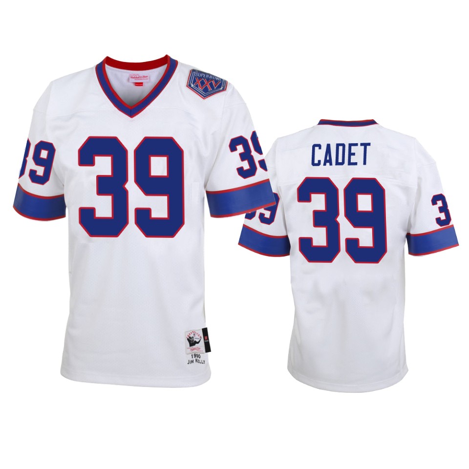 Buffalo Bills Travaris Cadet White Vintage Replica Jersey – Men