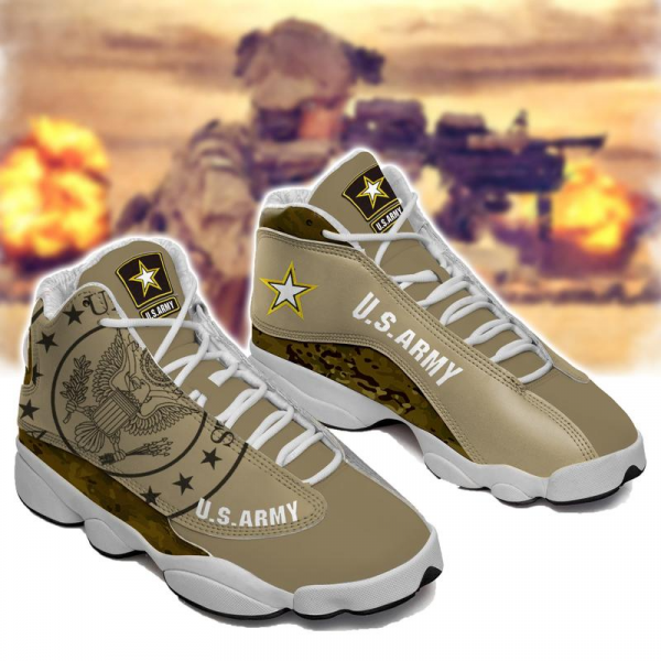 Us Army Form Air Jordan 13 Sneakers - Intercept Inter National