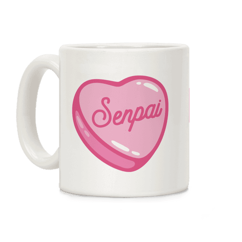 Senpai Candy Heart Coffee Mug