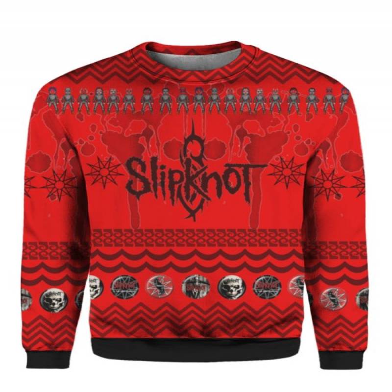 Slipknot Band 3D Print Ugly Christmas Sweater Hoodie Shirt