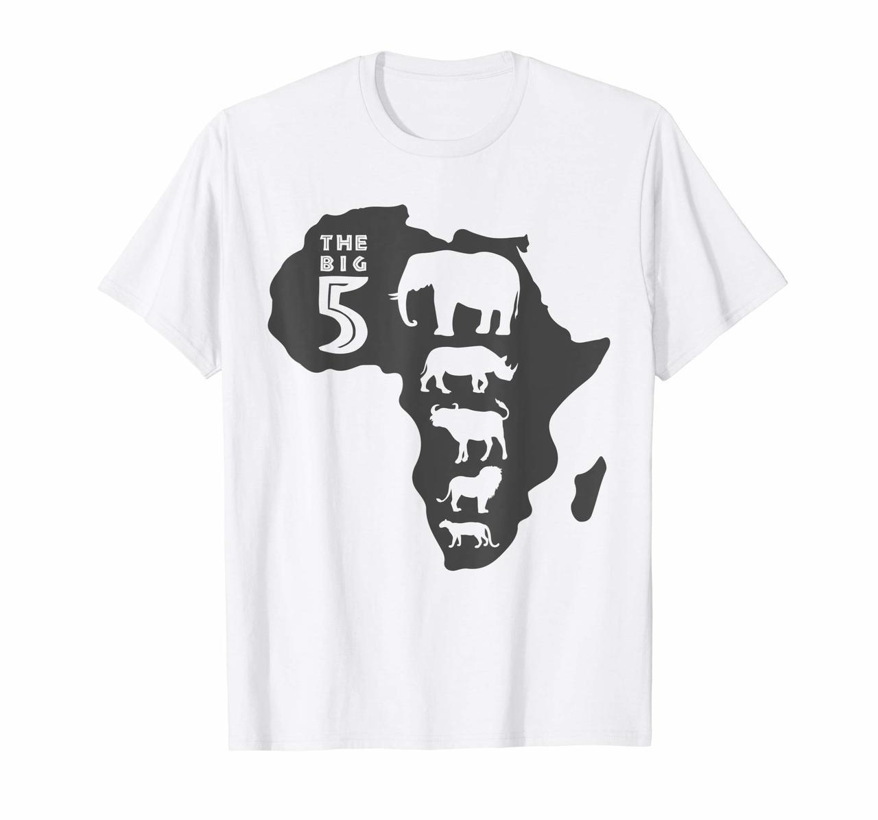 Africa Big Five Animals T-Shirt Big 5 Of Africa