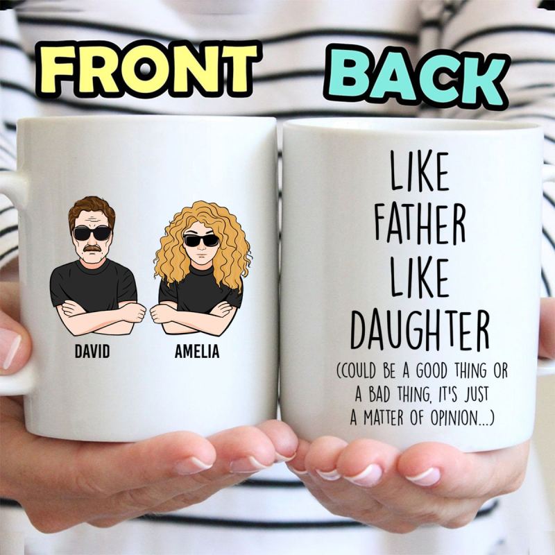 Like Father Like Daughter Personalized Mug