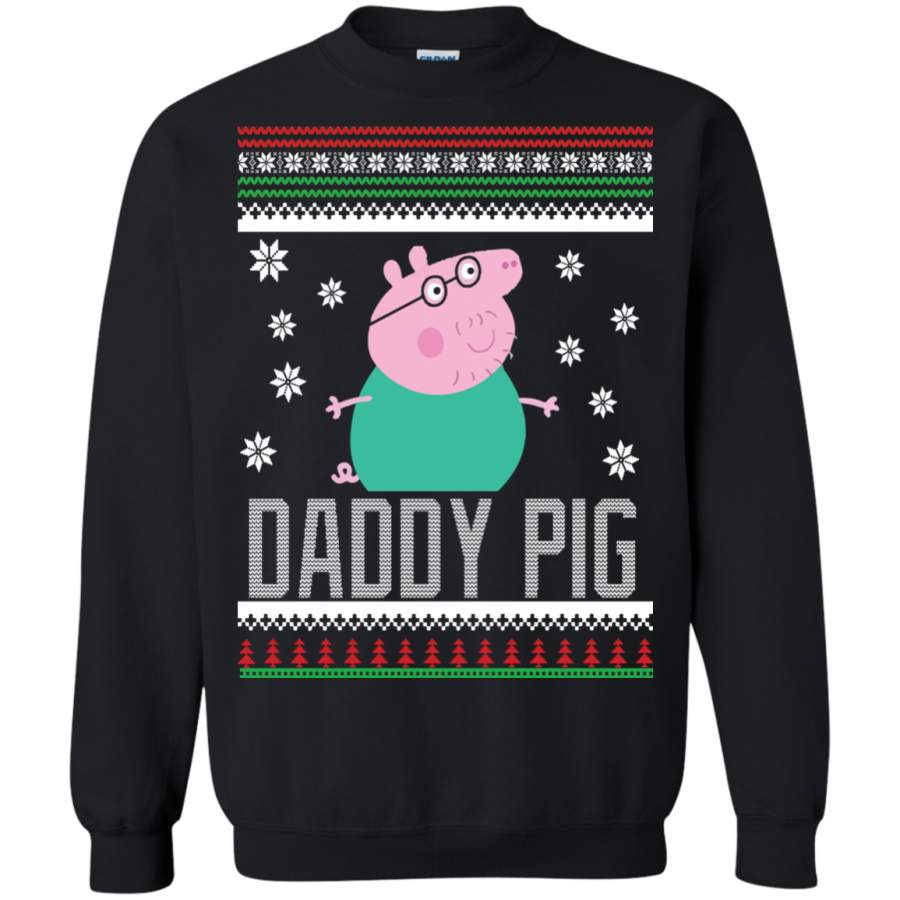 AGR Christmas Ugly Sweater Daddy Pig Hoodies Sweatshirts