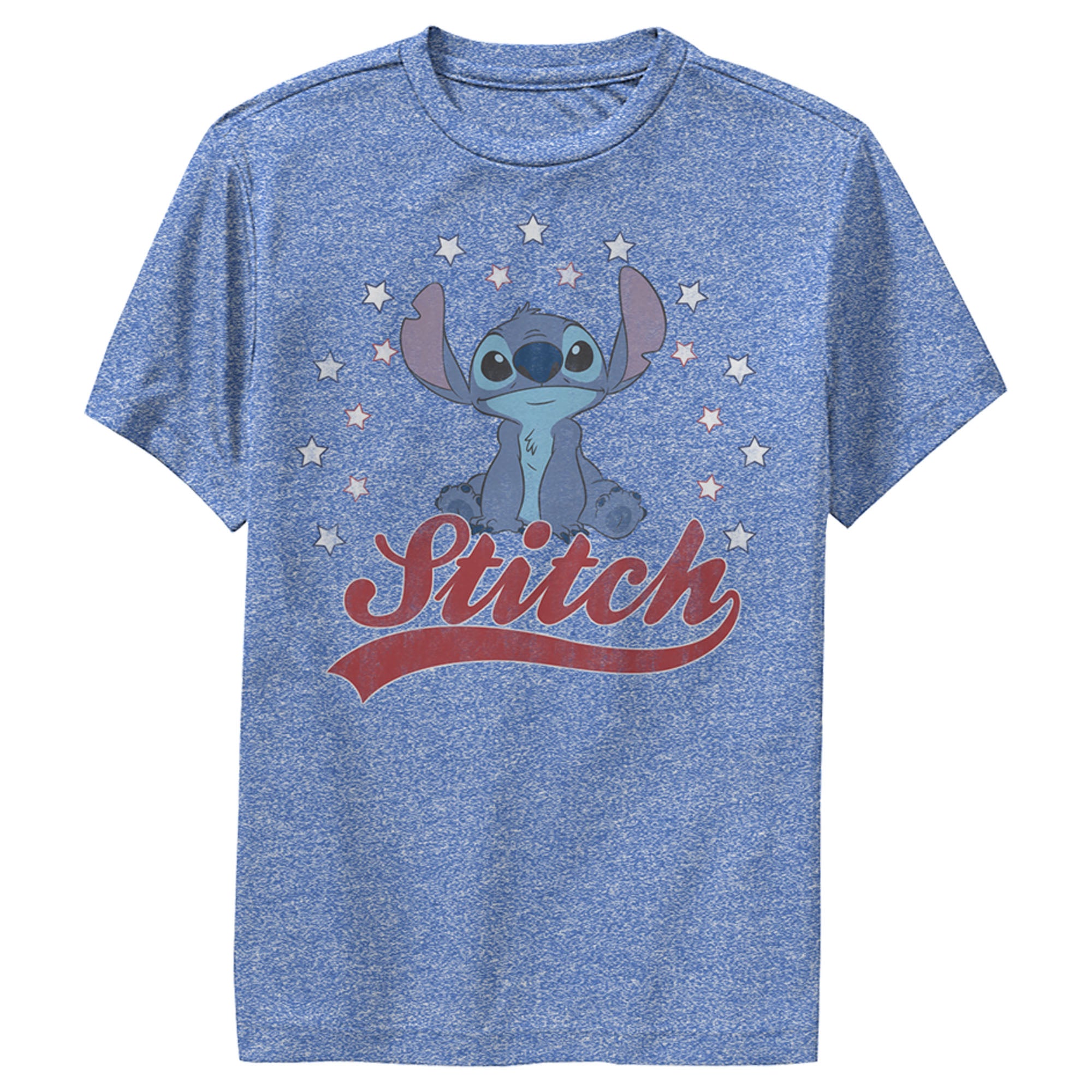 Boy’S Lilo & Stitch Red, White, And Blue Stars Performance Tee