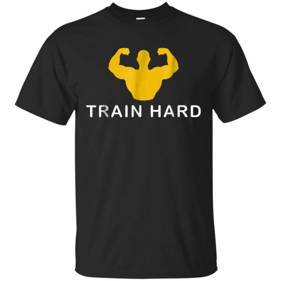 AGR Train Hard Tshirt For Fitness Gym Workout Bodybuilding Jaq T-shirt