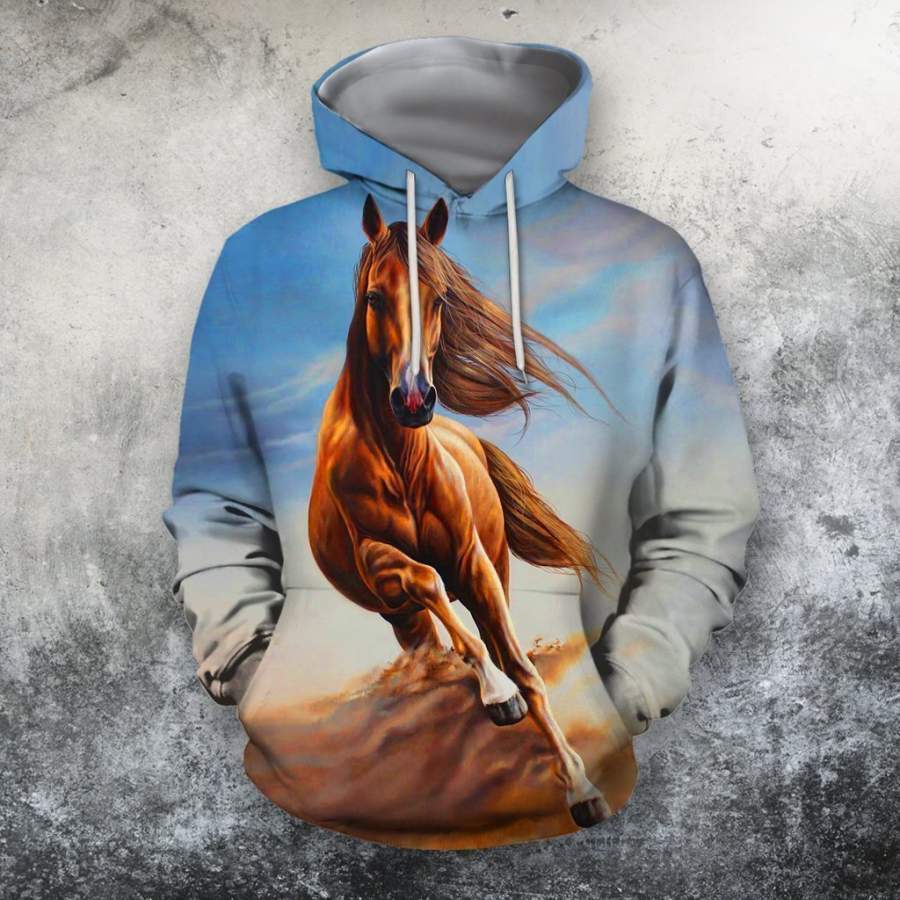 3D All Over Print Horse Run Shirts