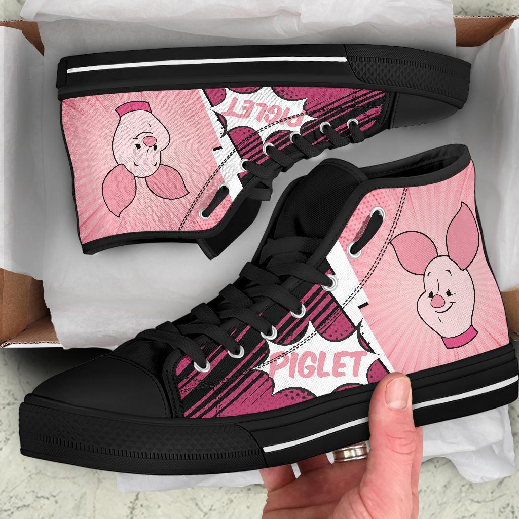 Piglet Sneakers Winnie The Pooh Friends High Top Shoes Fan