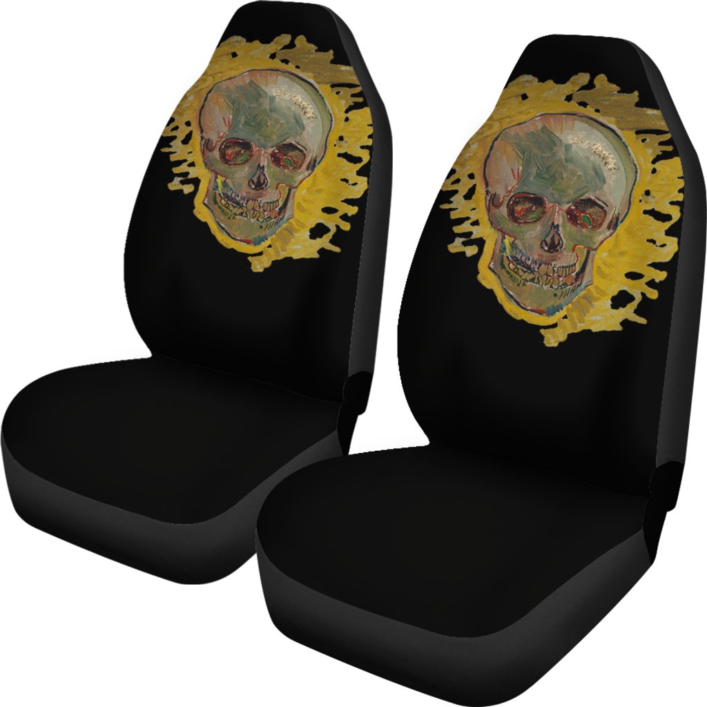 van Gogh Skull Black Car Seat Covers Black Oralie Shop