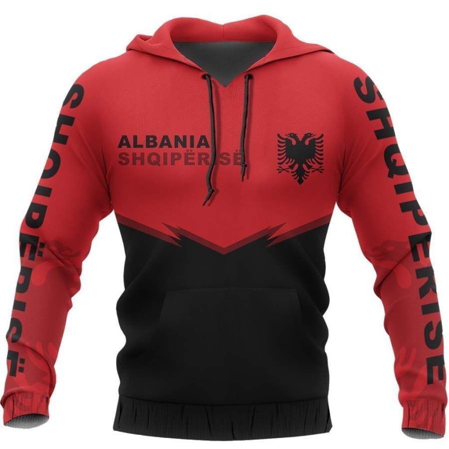 Albania Flag Hoodie – Energy Ver 2.0 NNK 1118