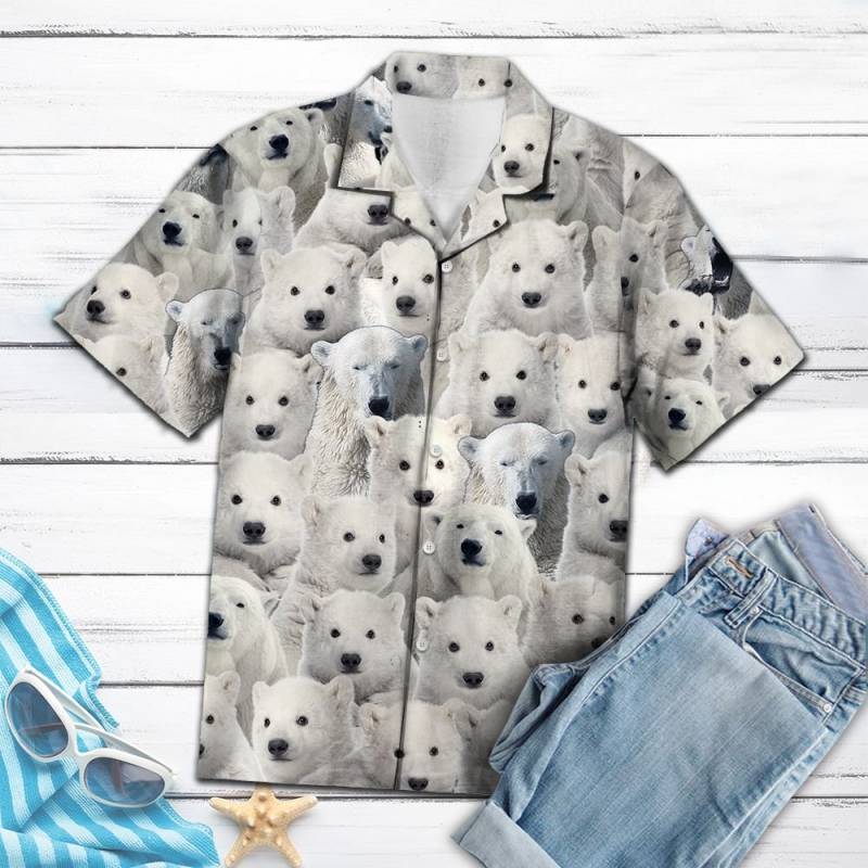 Polar Bear Awesome Hawaiian Shirt Ha41459